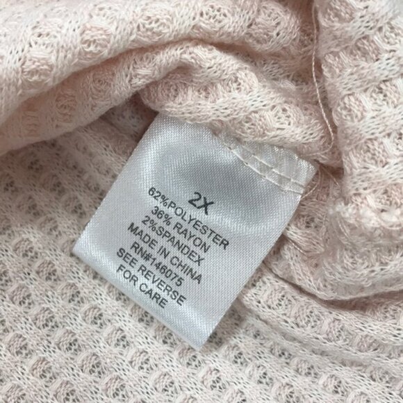 Sweet Romeo Cozy Thermal Pullover Top (Plus Size) - Picture 5 of 5